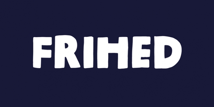 Frihed font preview