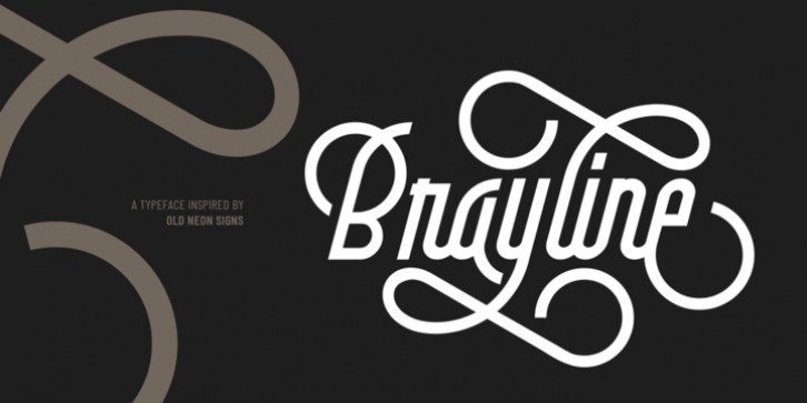 Brayline font preview
