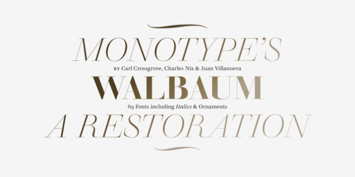 Walbaum font preview
