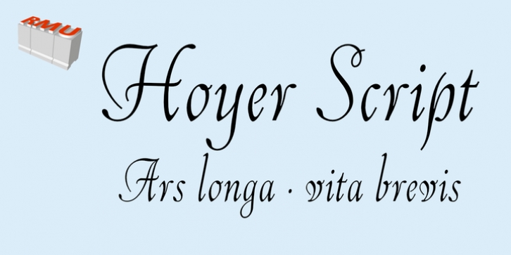 Hoyer Script font preview