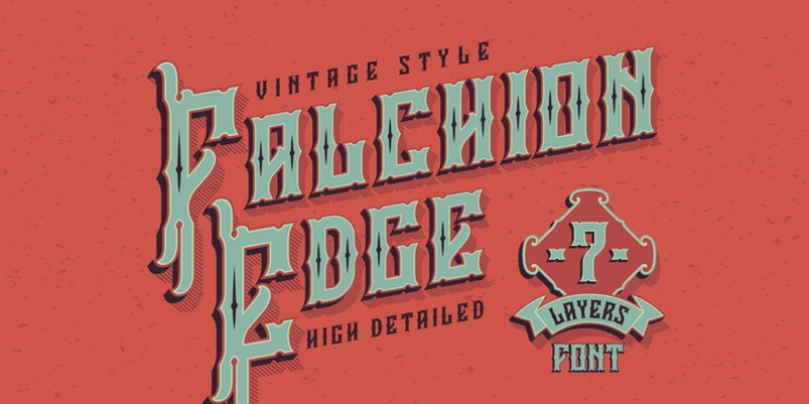 Falchion Edge font preview