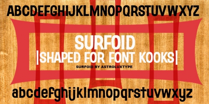 Surfoid font preview