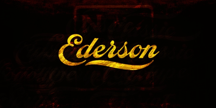 Ederson font preview