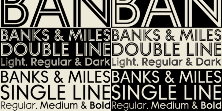 Banks  Miles font preview