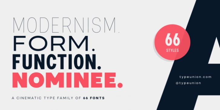 Nominee font preview
