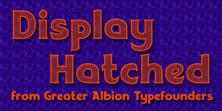 Display Hatched font preview