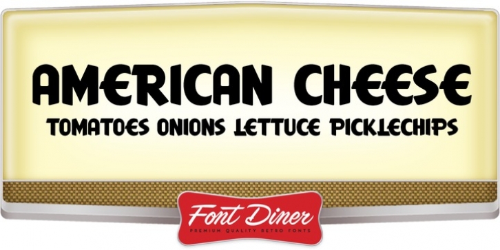 American Cheese font preview