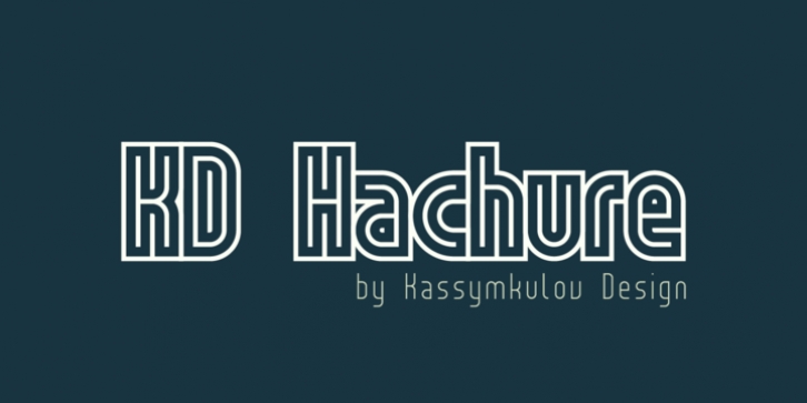 KD Hachure font preview