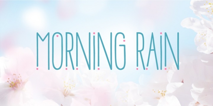 Morning Rain Dot font preview