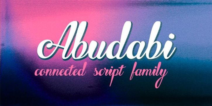 Abudabi font preview