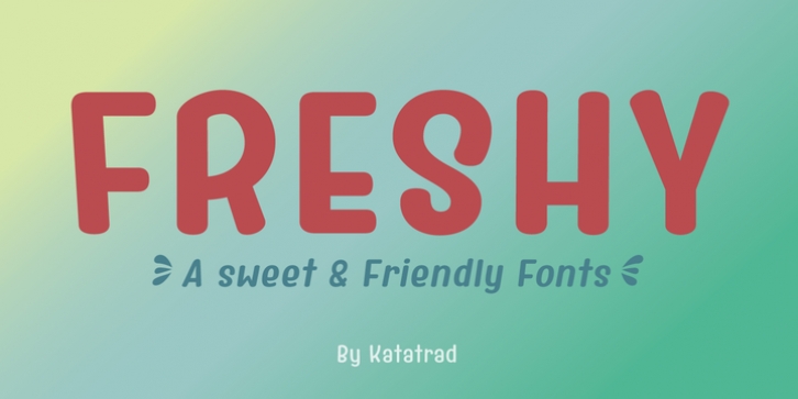 Freshy font preview