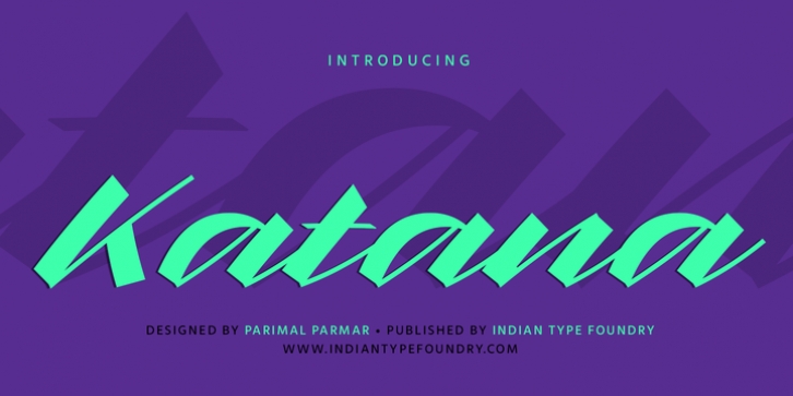 Katana font preview