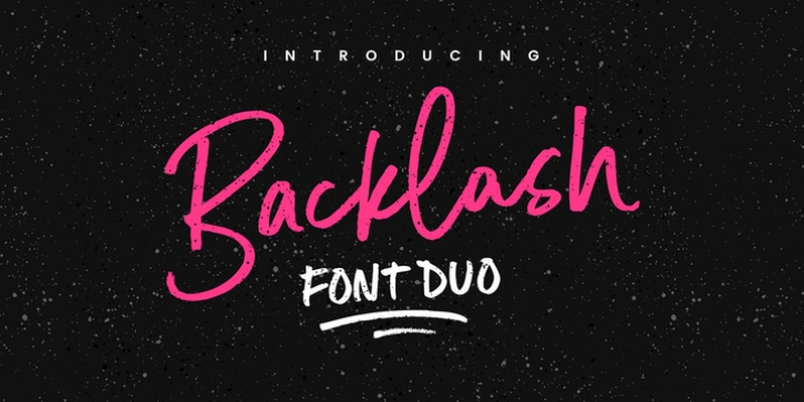 Backlash Font Duo font preview