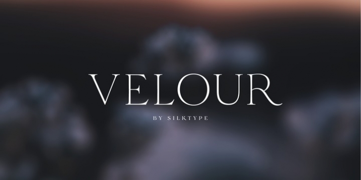 Velour font preview