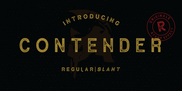 Contender font preview