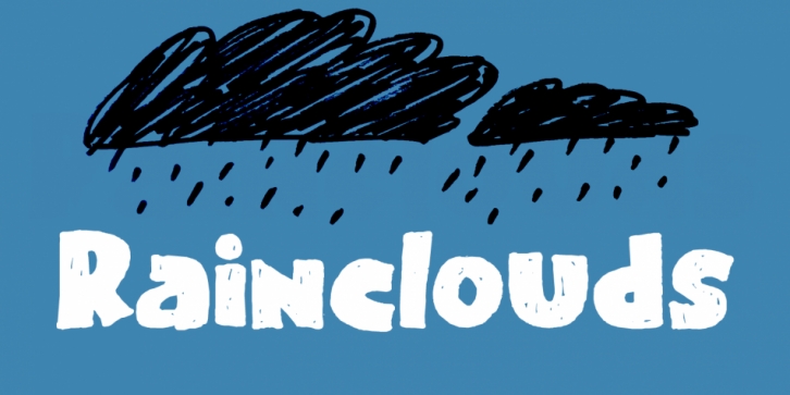 Rainclouds font preview