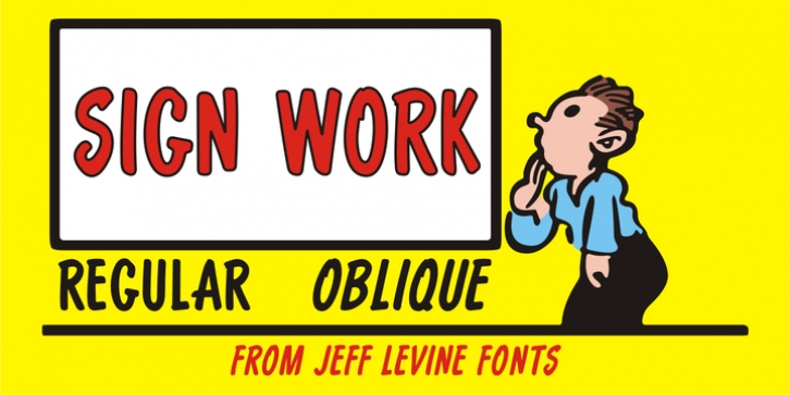 Sign Work JNL font preview