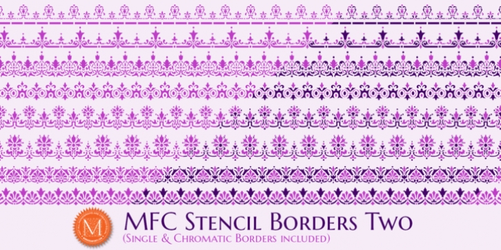 MFC Stencil Borders Two font preview
