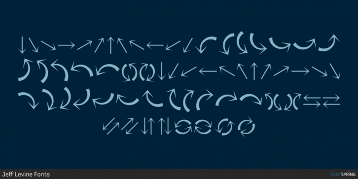 Omnidirectional Arrows One JNL font preview
