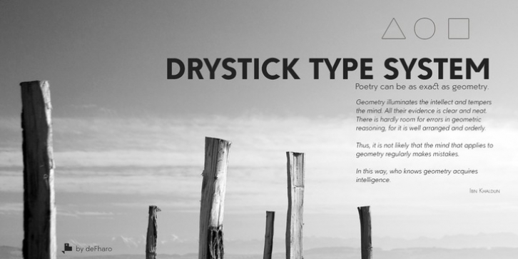 Drystick Geo Grotesk font preview