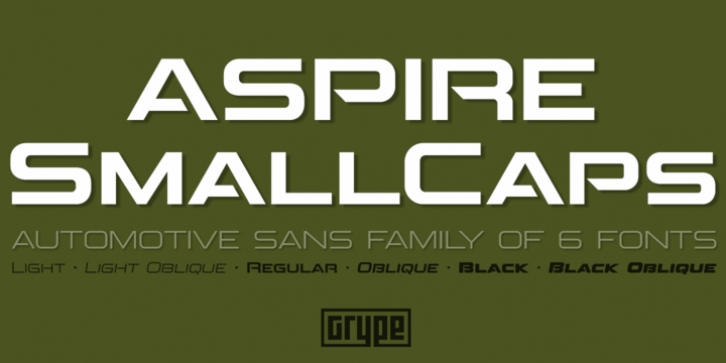 Aspire SmallCaps font preview