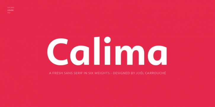 Calima font preview