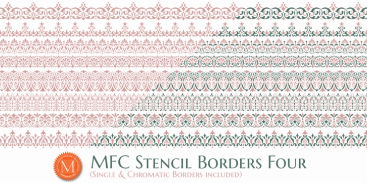 MFC Stencil Borders Four font preview