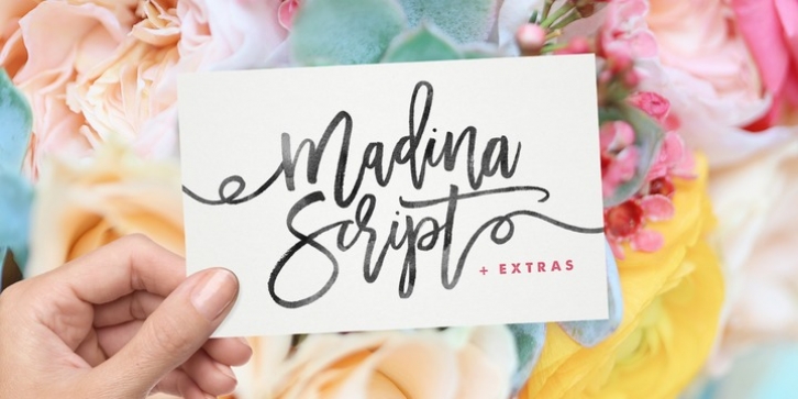Madina Script font preview