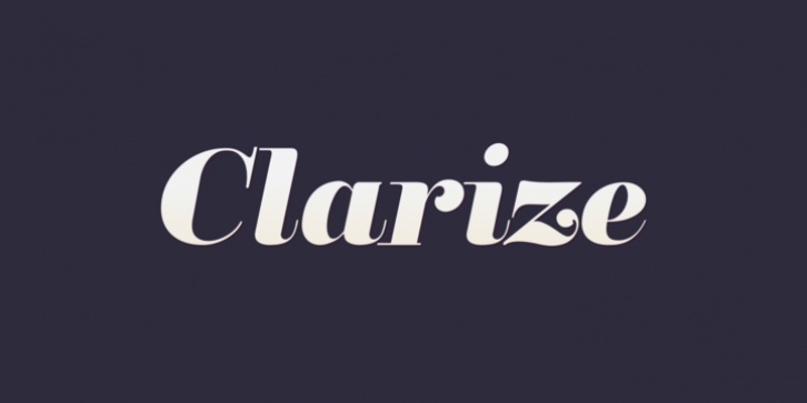 Clarize font preview