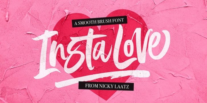 InstaLove Smooth font preview