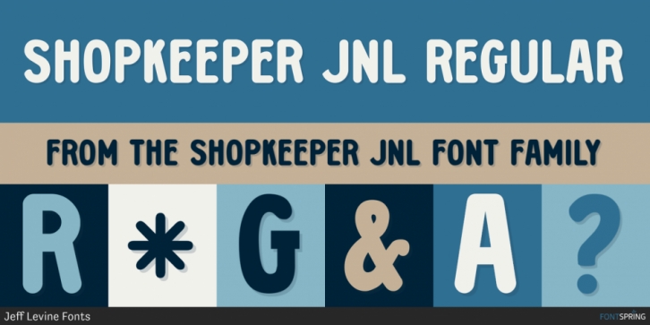 Shopkeeper JNL font preview
