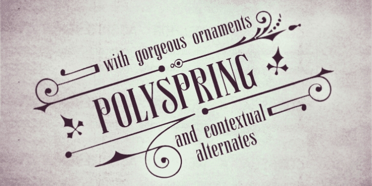 Polyspring font preview