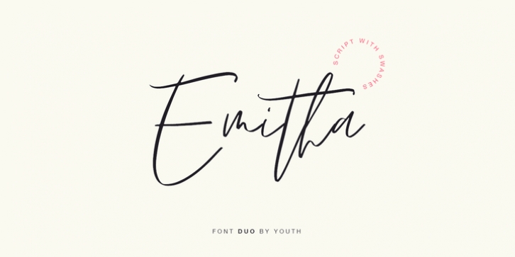 Emitha font preview