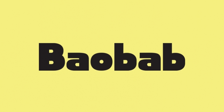 Baobab font preview