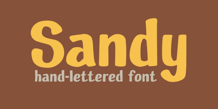Sandy font preview