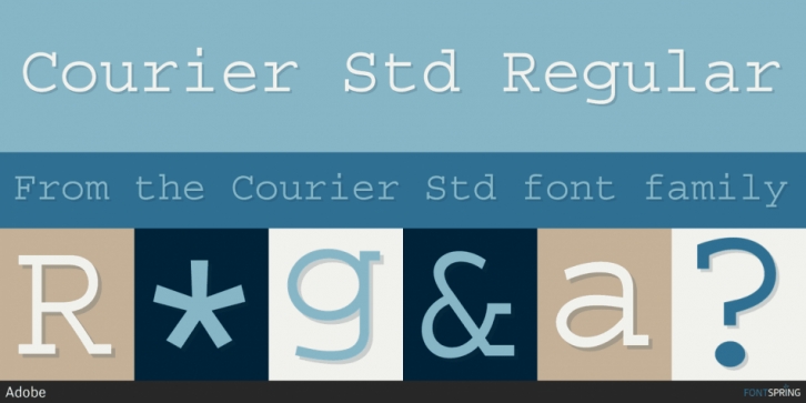 Courier Std font preview