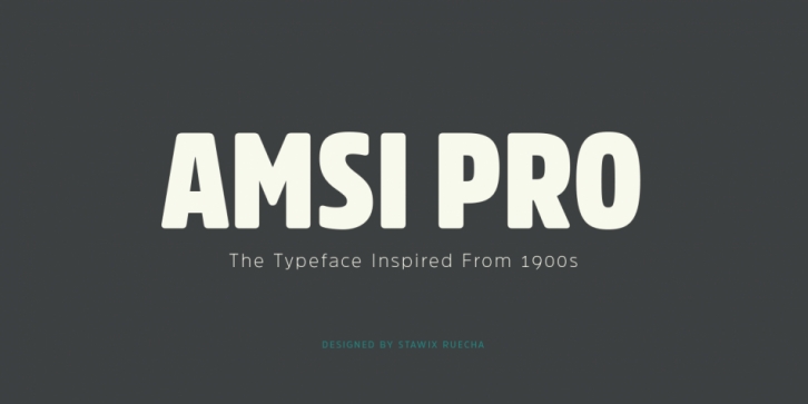 Amsi Pro font preview