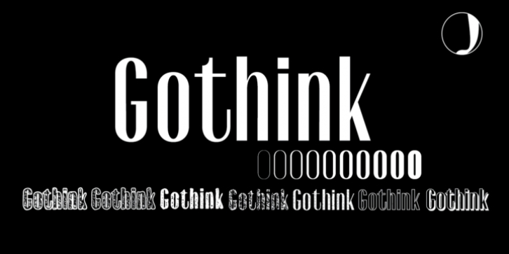 Gothink font preview