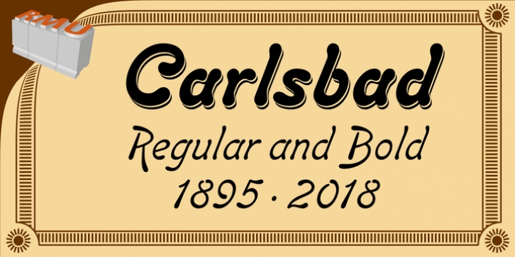 Carlsbad font preview