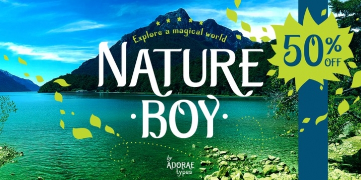 Nature Boy font preview