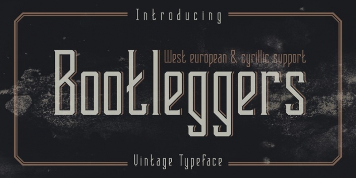Bootleggers font preview