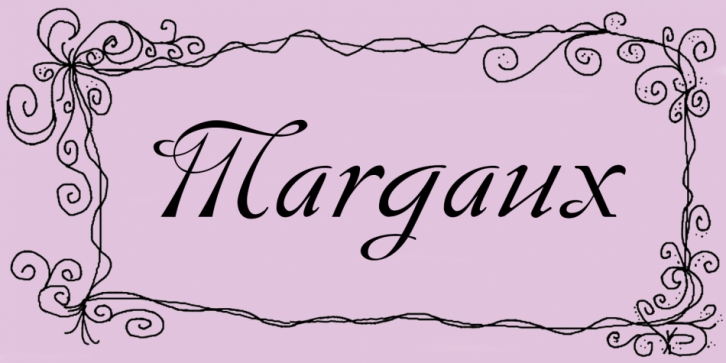 Margaux font preview