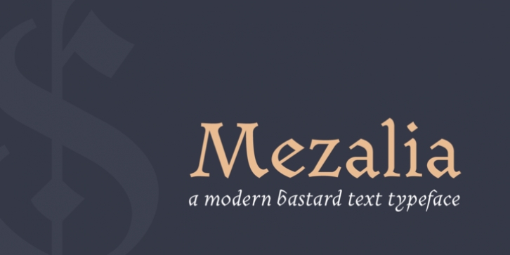 Mezalia font preview