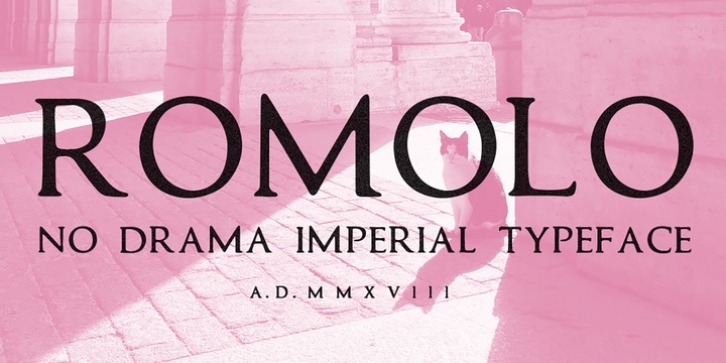 Romolo font preview