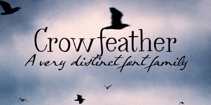 Crowfeather font preview