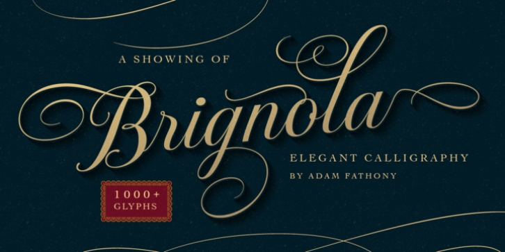 Brignola font preview