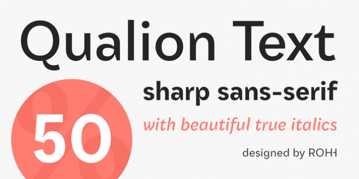 Qualion Text font preview