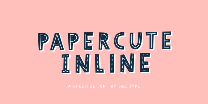 Papercute Inline font preview
