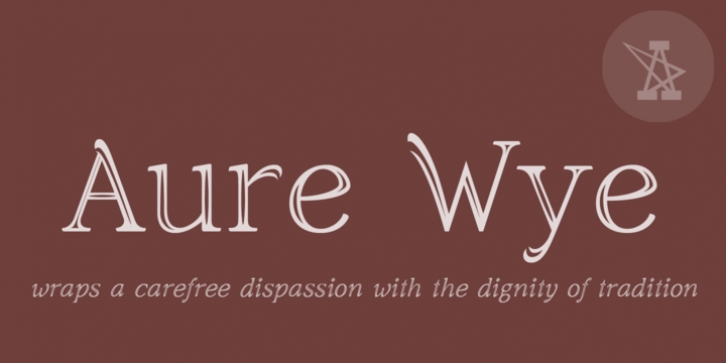 Aure Wye font preview