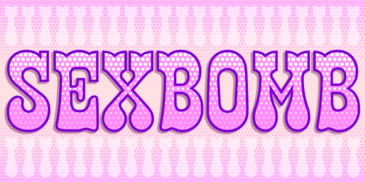 Sexbomb font preview